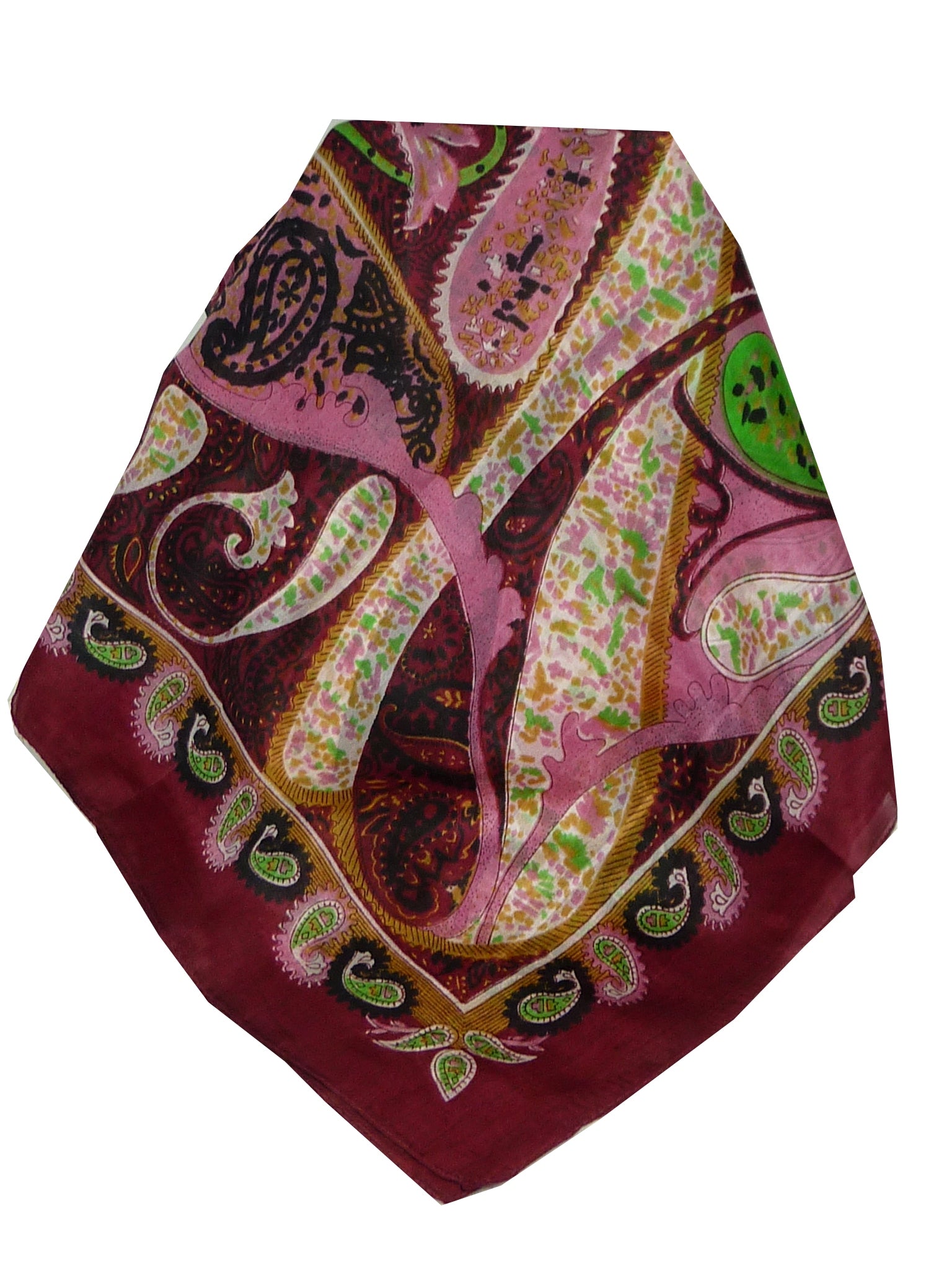 Classic Sciarpa Quadrata Seta di Gelso Indore Red da Pashmina & Silk
