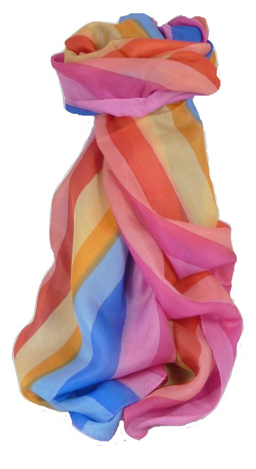 Sciarpa Lunga di Seta di Gelso Classic Rainbow Dani da Pashmina & Silk