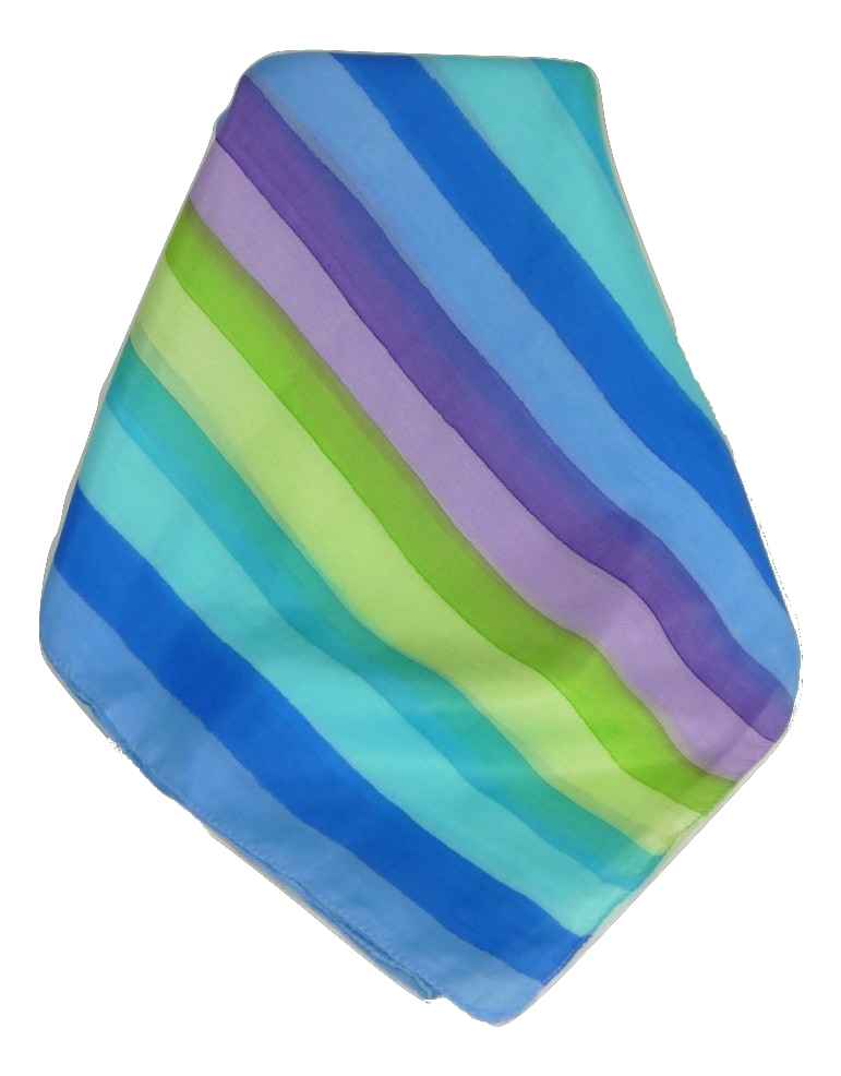 Sciarpa Lunga di Seta di Gelso Classic Rainbow Dua da Pashmina & Silk