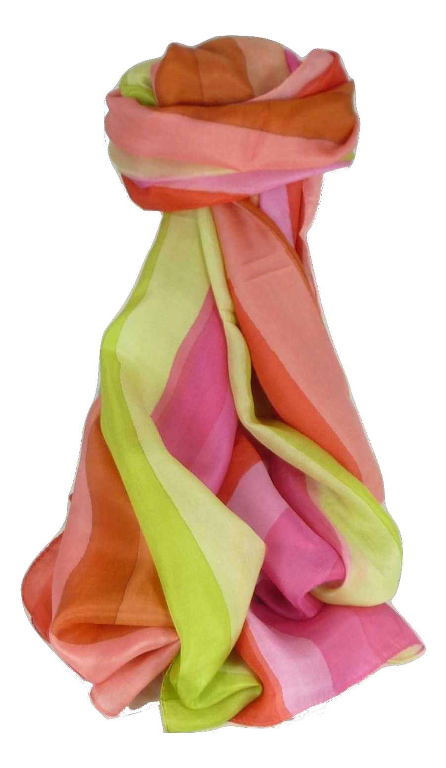Sciarpa Lunga di Seta di Gelso Classic Rainbow Gala da Pashmina & Silk