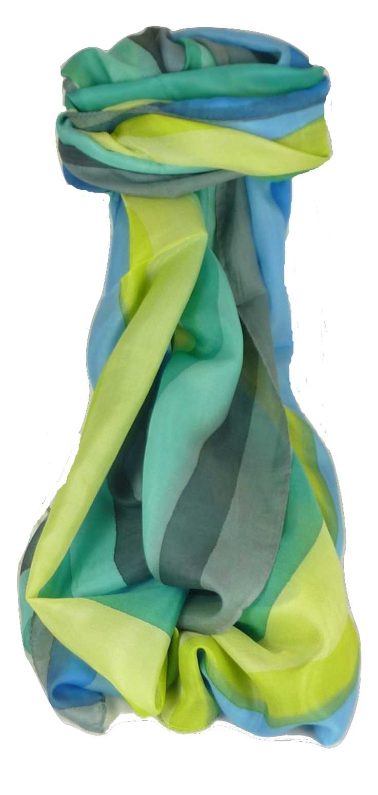Sciarpa Lunga di Seta di Gelso Classic Rainbow Gour da Pashmina & Silk