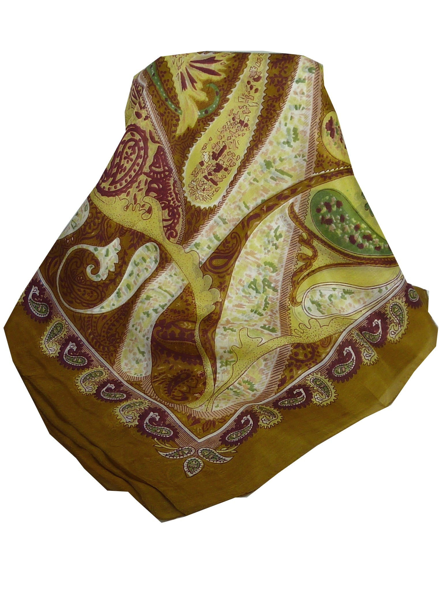 Classic Sciarpa Quadrata Seta di Gelso Indore Gold da Pashmina & Silk