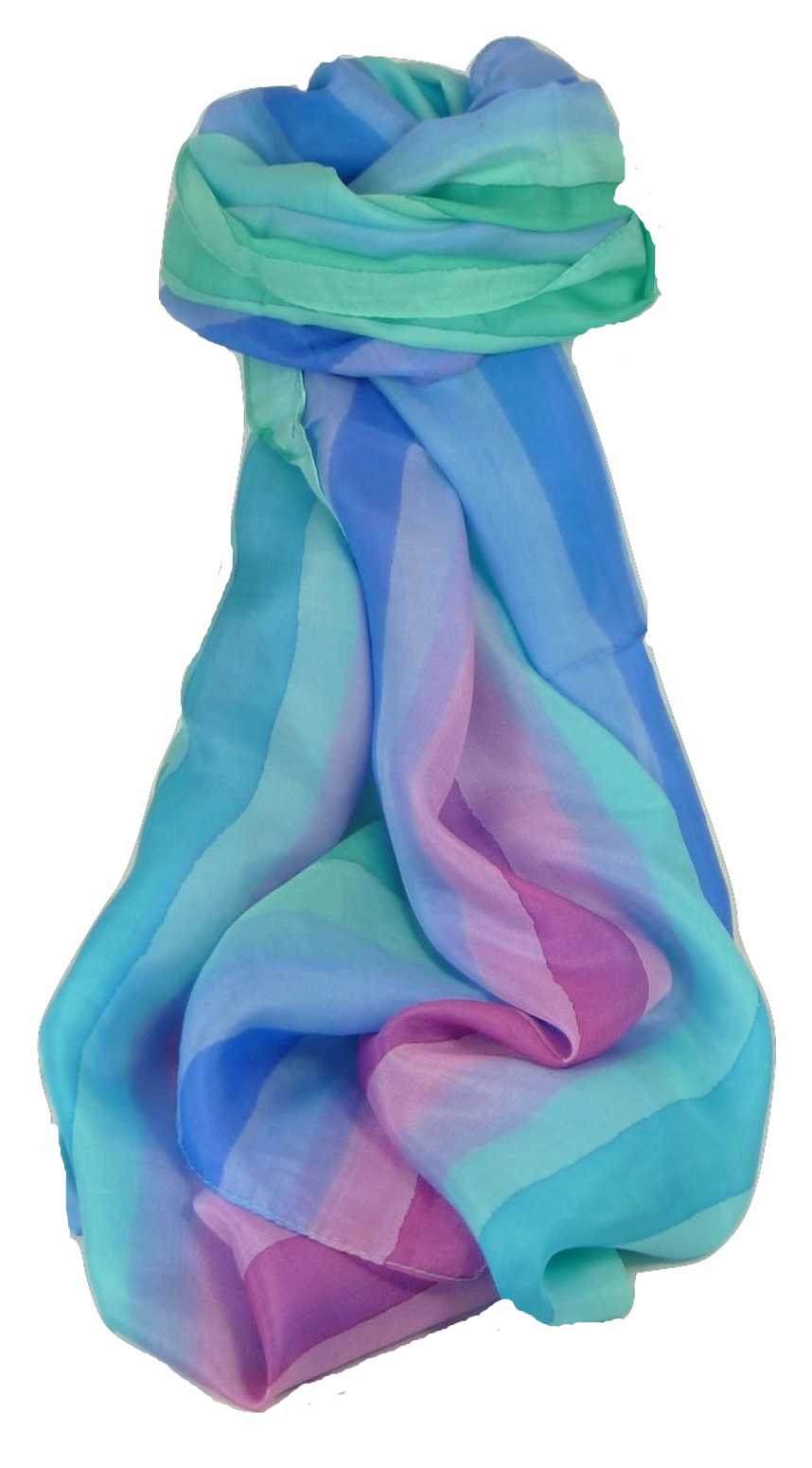 Sciarpa Lunga di Seta di Gelso Classic Rainbow Joshi da Pashmina & Silk
