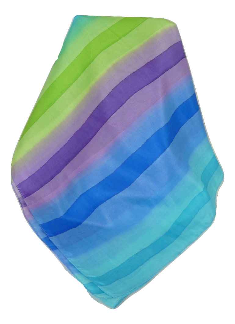 Sciarpa Lunga di Seta di Gelso Classic Rainbow Kaif da Pashmina & Silk