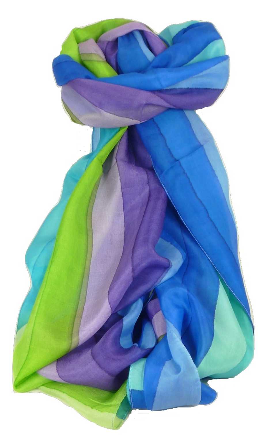 Sciarpa Lunga di Seta di Gelso Classic Rainbow Kalita da Pashmina & Silk