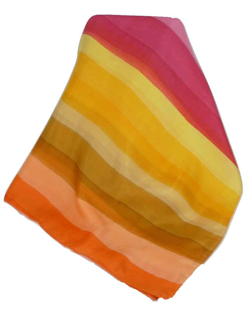 Sciarpa Lunga di Seta di Gelso Classic Rainbow Kandar da Pashmina & Silk
