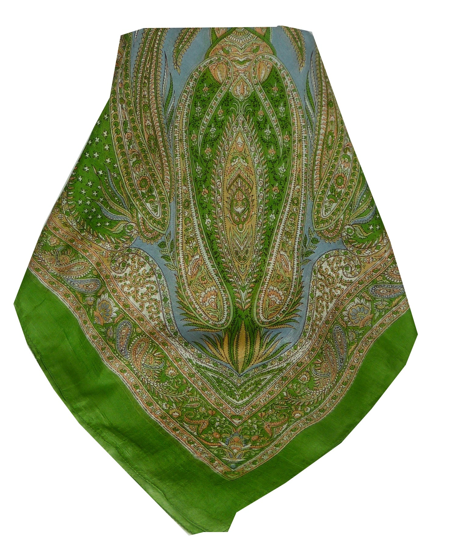 Mulberry Silk Classic Square Scarf Harisa Sage by Pashmina & Silk