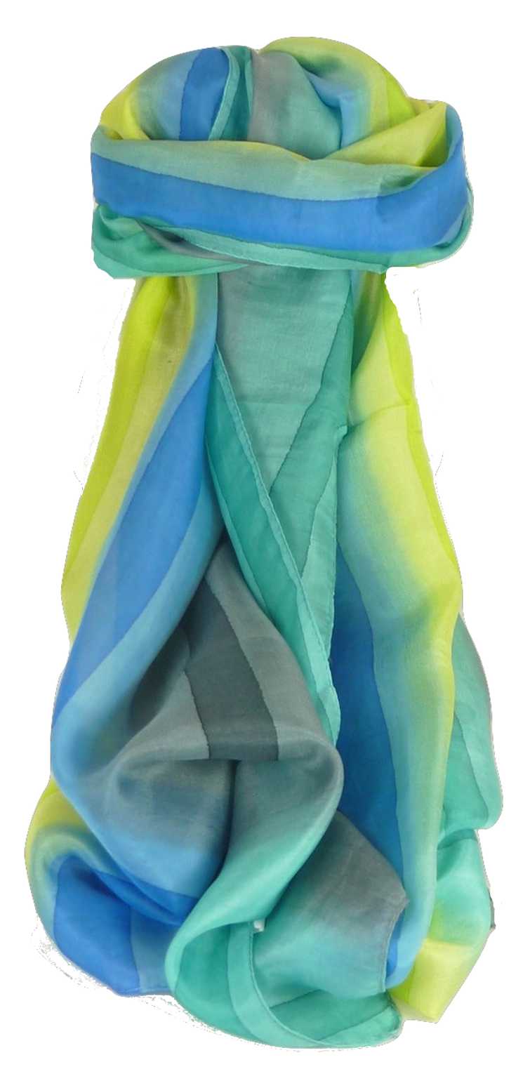 Sciarpa Lunga di Seta di Gelso Classic Rainbow Kumar da Pashmina & Silk