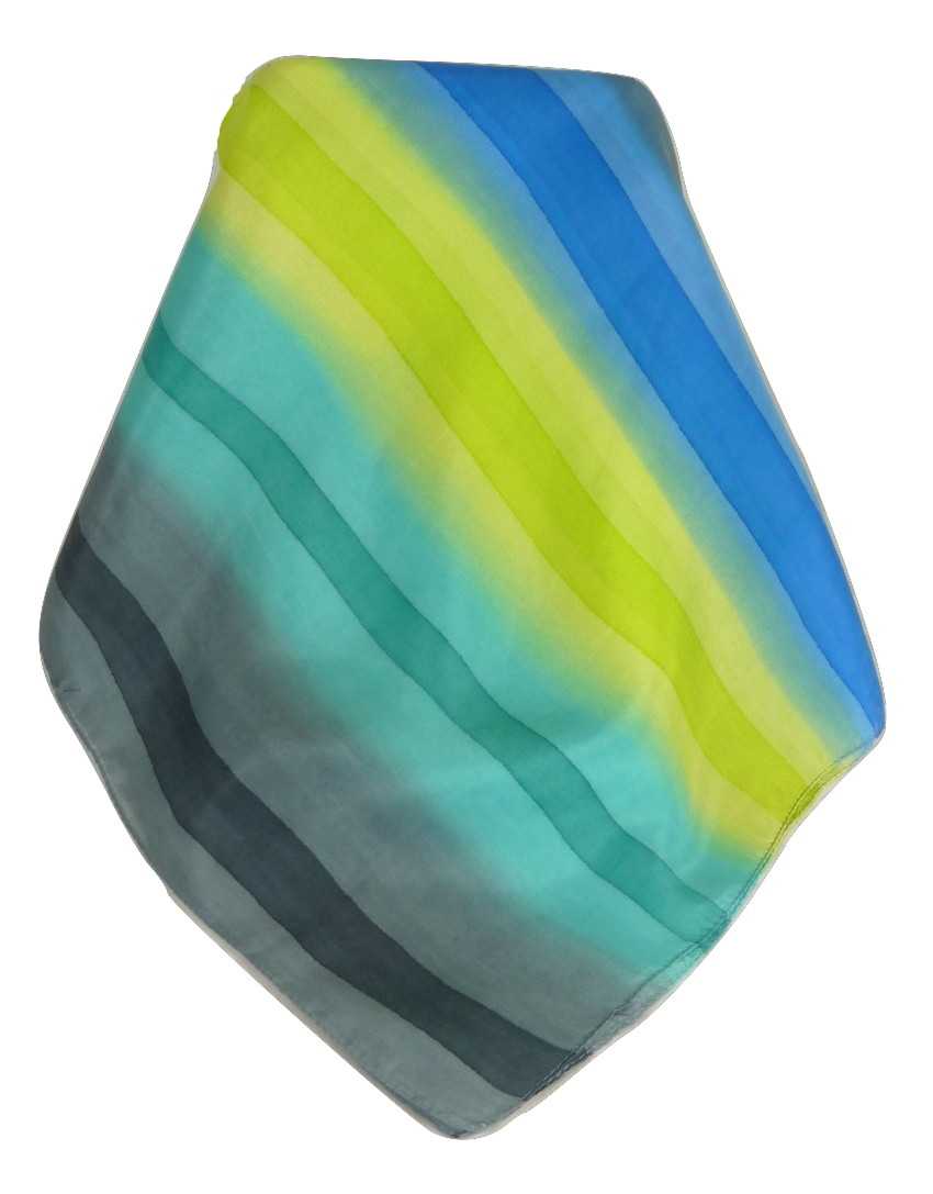 Sciarpa Lunga di Seta di Gelso Classic Rainbow Kumar da Pashmina & Silk