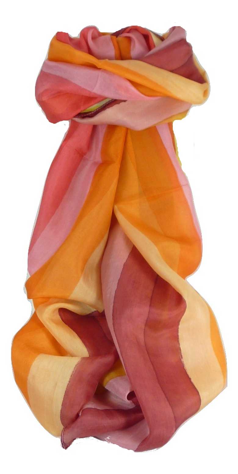 Sciarpa Lunga di Seta di Gelso Classic Rainbow Lamba da Pashmina & Silk