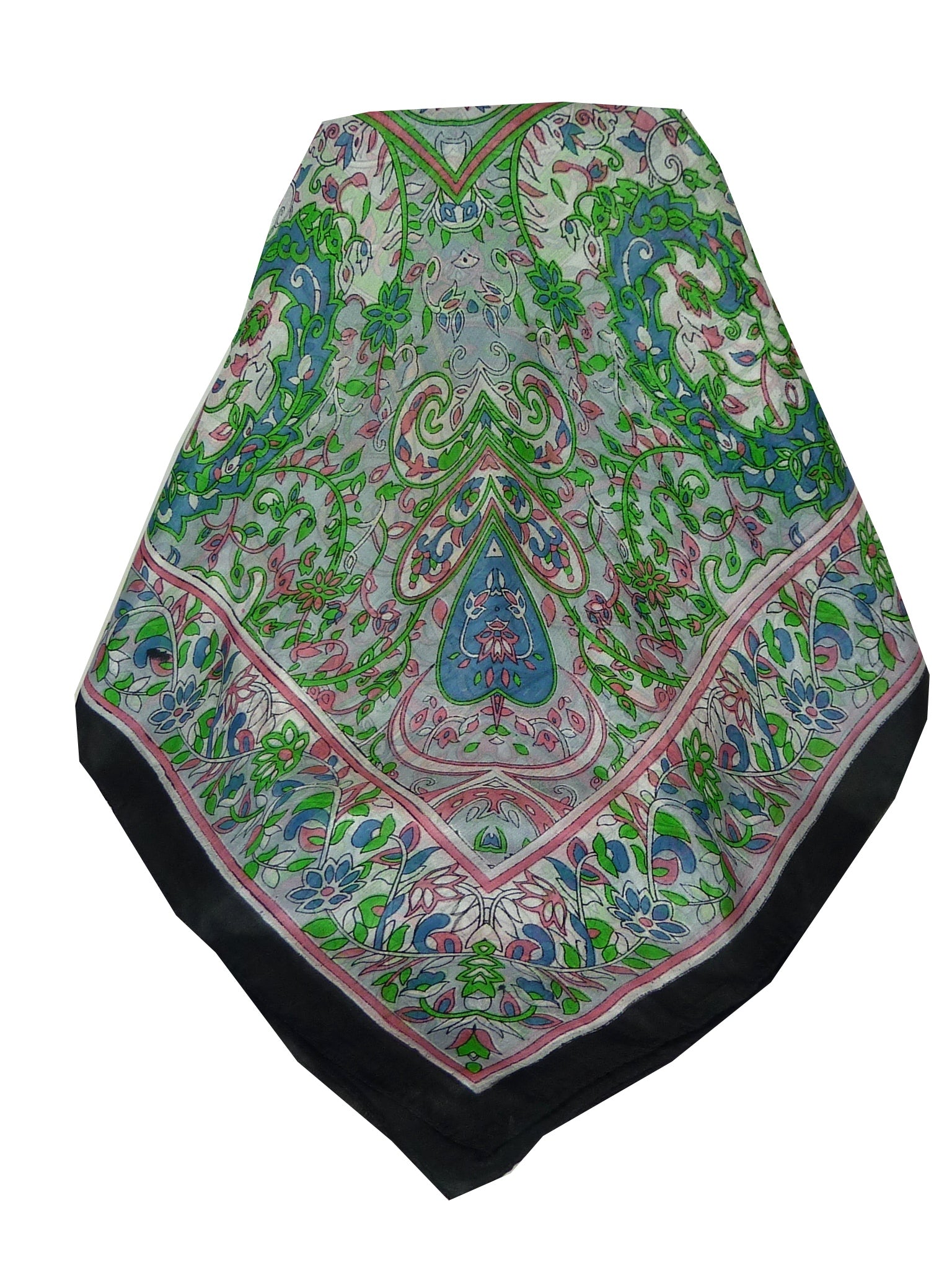  Écharpe Classic Soie de Mûrier Alisha Black de Pashmina & Silk