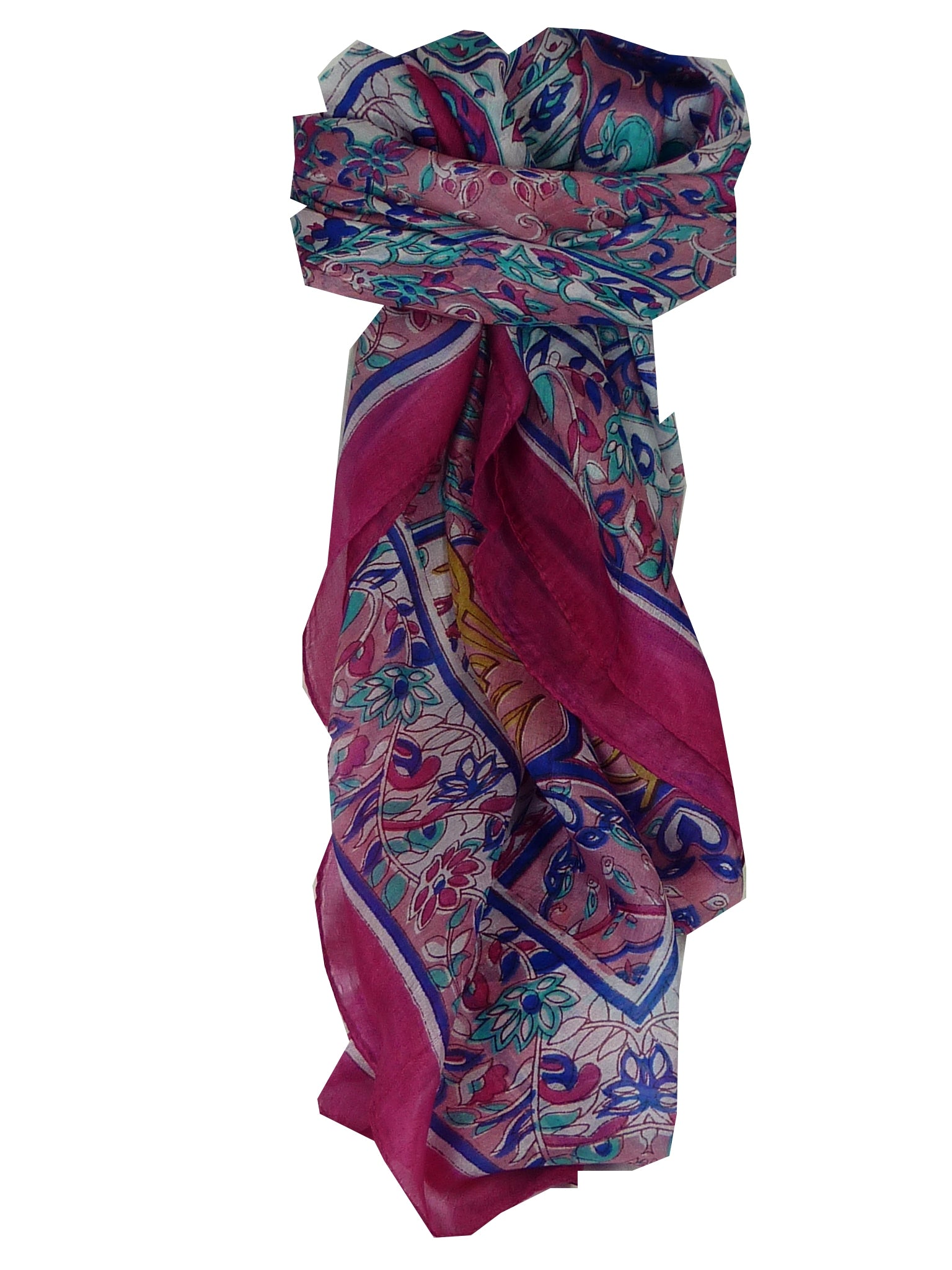  Écharpe Classic Soie de Mûrier Alisha Pink de Pashmina & Silk