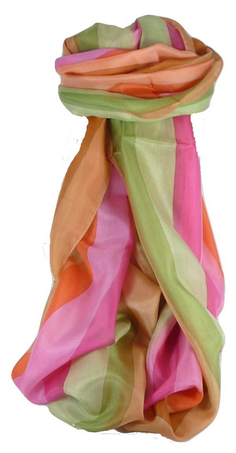 Sciarpa Lunga di Seta di Gelso Classic Rainbow Muthu da Pashmina & Silk