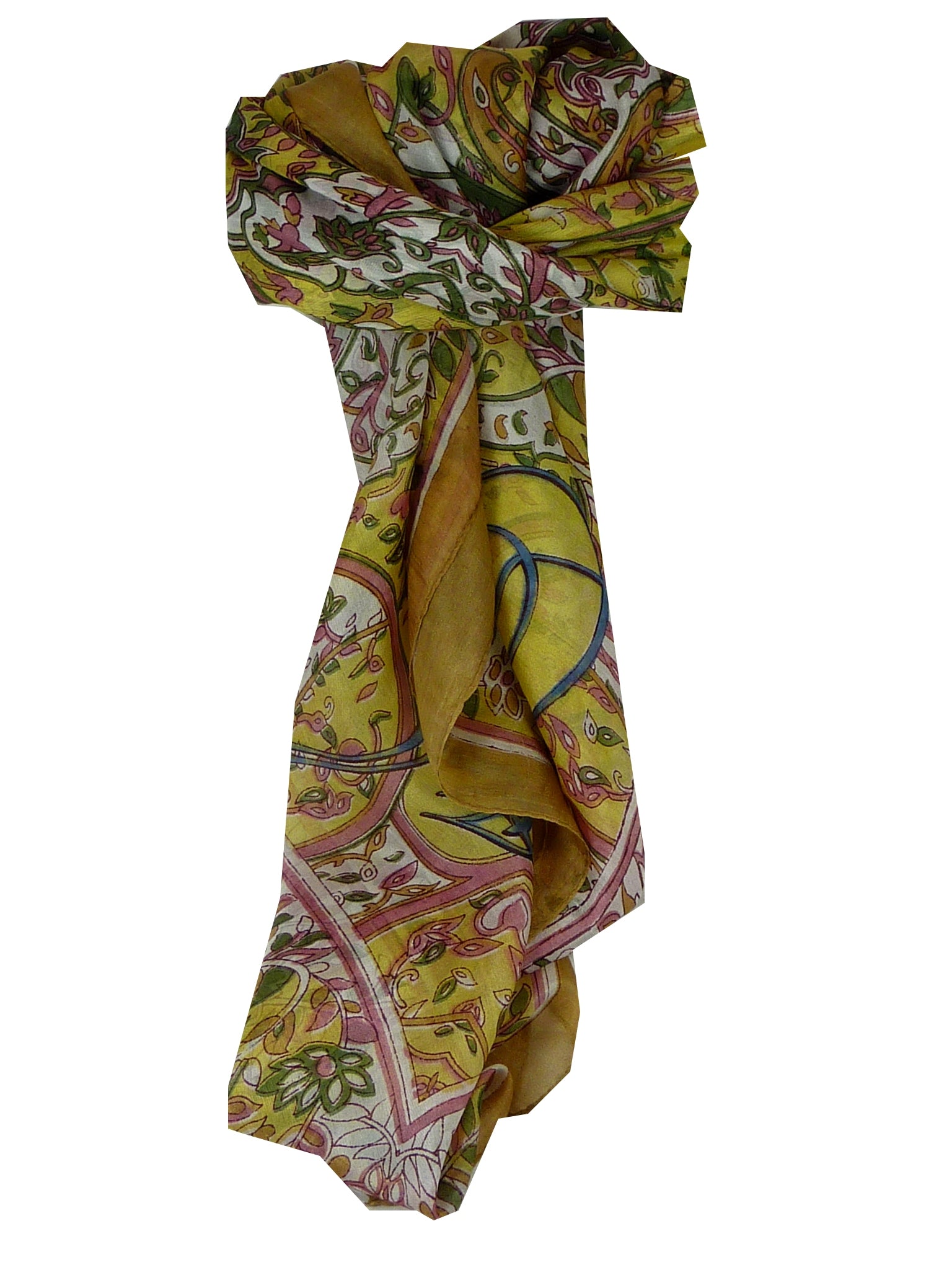  Écharpe Classic Soie de Mûrier Alisha Gold de Pashmina & Silk