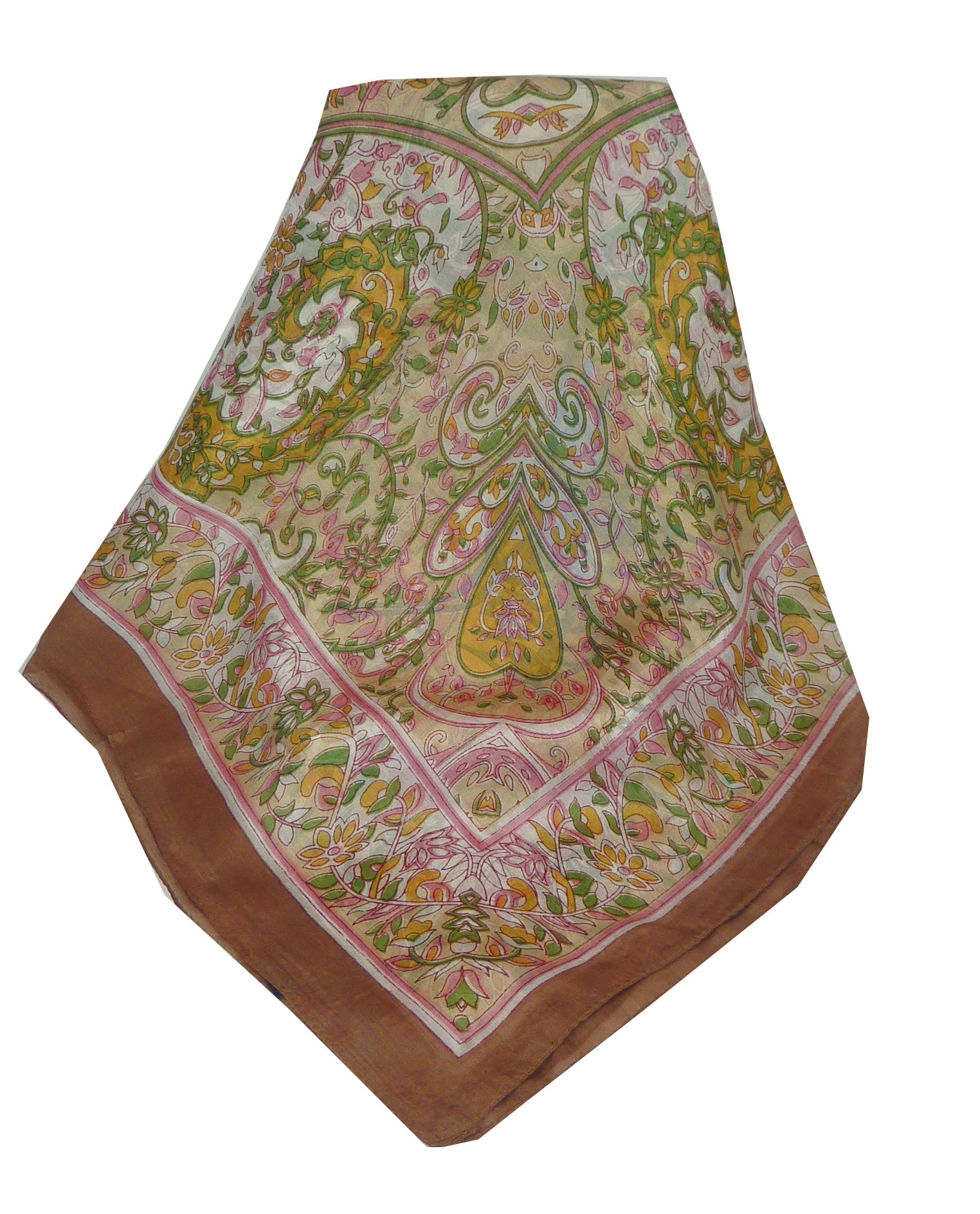  Écharpe Classic Soie de Mûrier Alisha Caramel de Pashmina & Silk