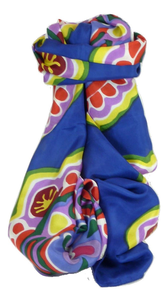 Mulberry Silk Classic Long Scarf Anju Multicolor by Pashmina & Silk