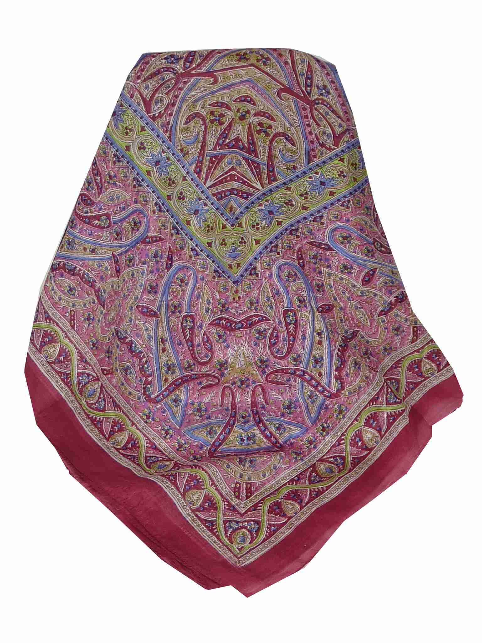 Echarpe Traditional Soie de Mûrier Yamuna Rose de Pashmina & Silk 