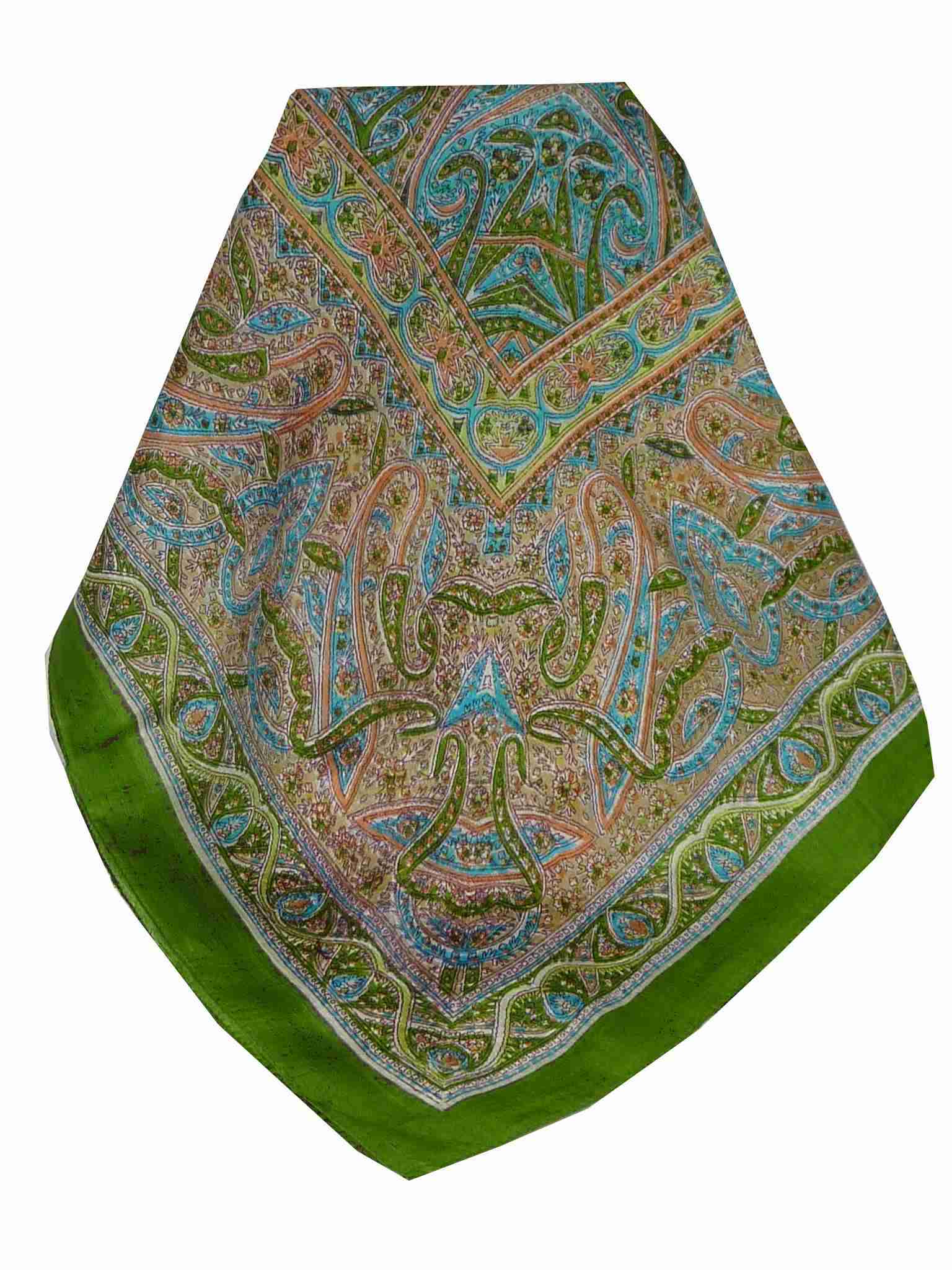 Echarpe Traditional Soie de Mûrier Yamuna Sage de Pashmina & Silk 