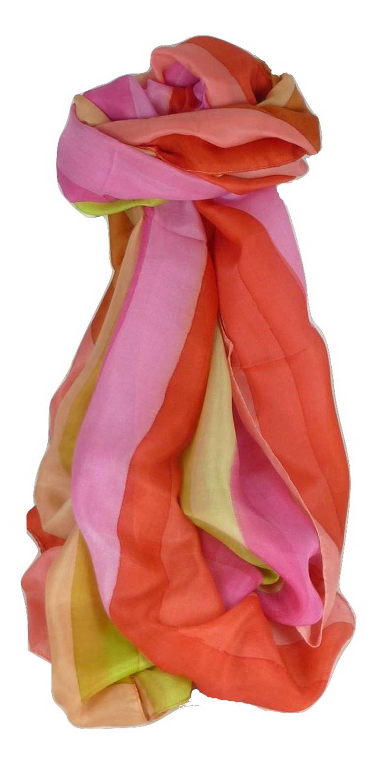 Sciarpa Lunga di Seta di Gelso Classic Rainbow Rana da Pashmina & Silk