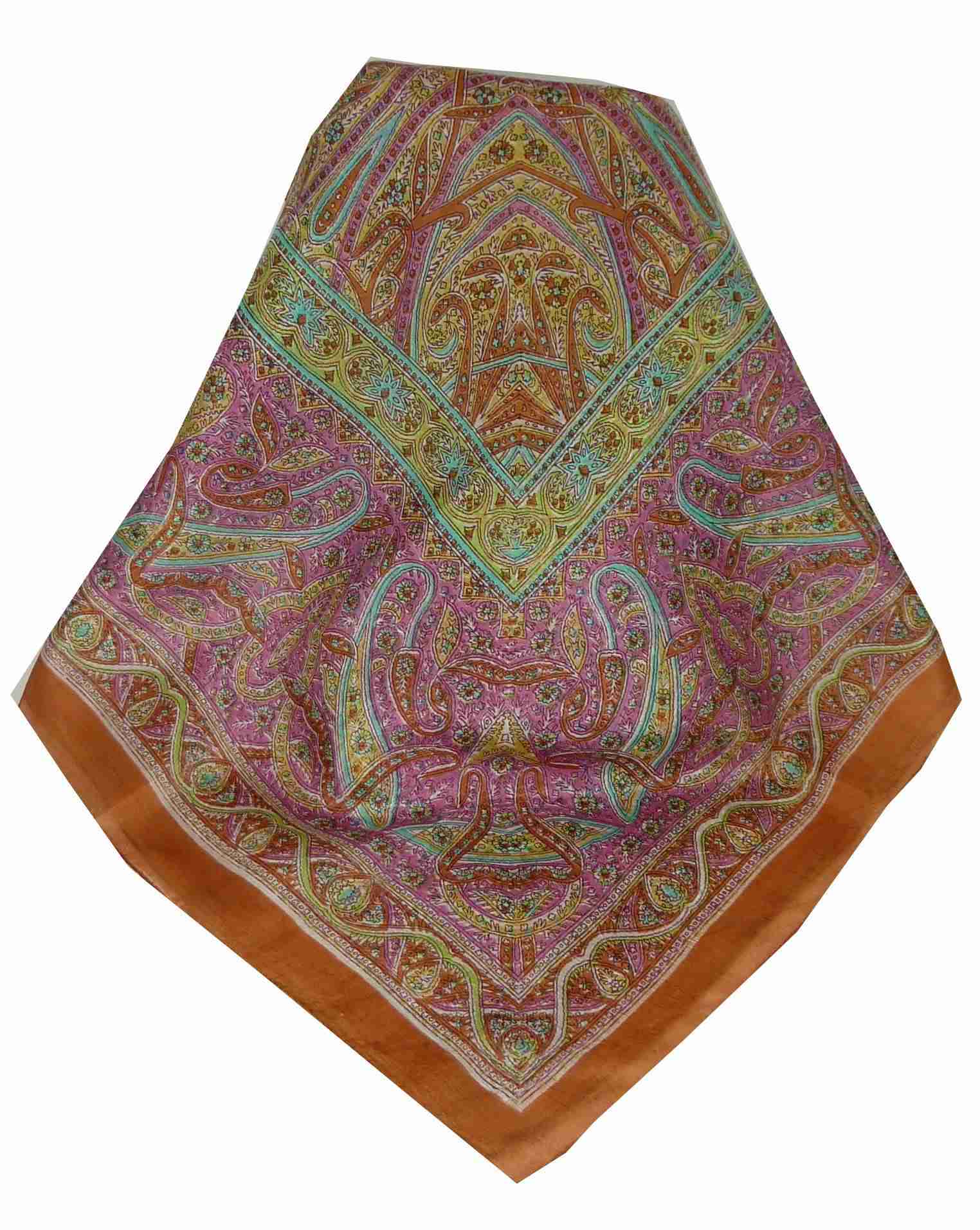 Echarpe Traditional Soie de Mûrier Yamuna Copper de Pashmina & Silk 