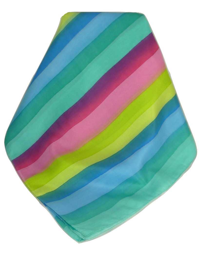 Sciarpa Lunga di Seta di Gelso Classic Rainbow Rayan da Pashmina & Silk