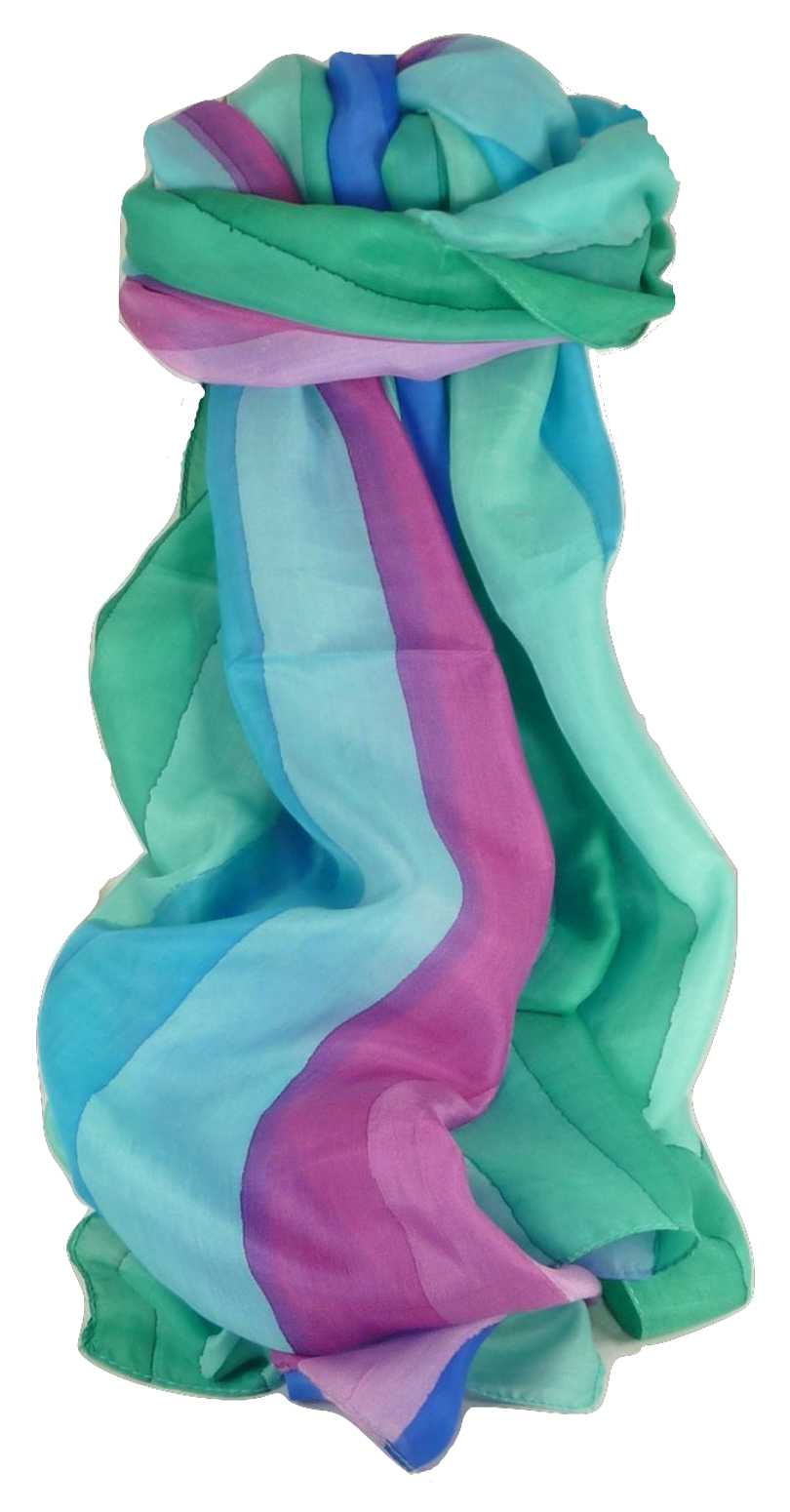 Mulberry Silk Classic Long Scarf Saini Rainbow Palette by Pashmina & Silk