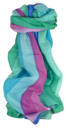 Mulberry Silk Classic Long Scarf Saini Rainbow Palette by Pashmina & Silk