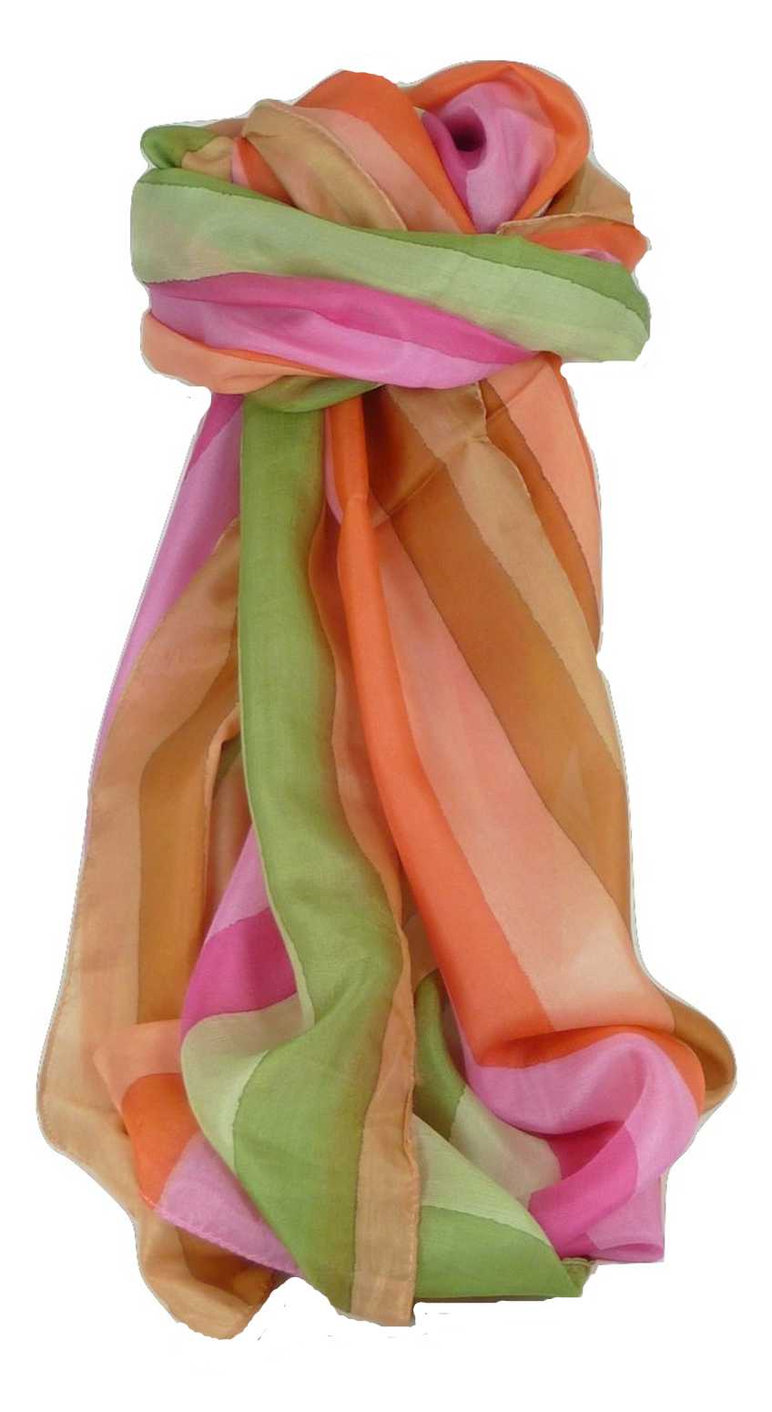Sciarpa Lunga di Seta di Gelso Classic Rainbow Salvi da Pashmina & Silk