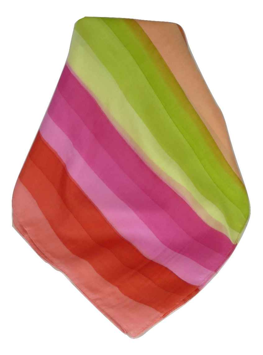 Sciarpa Lunga di Seta di Gelso Classic Rainbow Shashtri da Pashmina & Silk