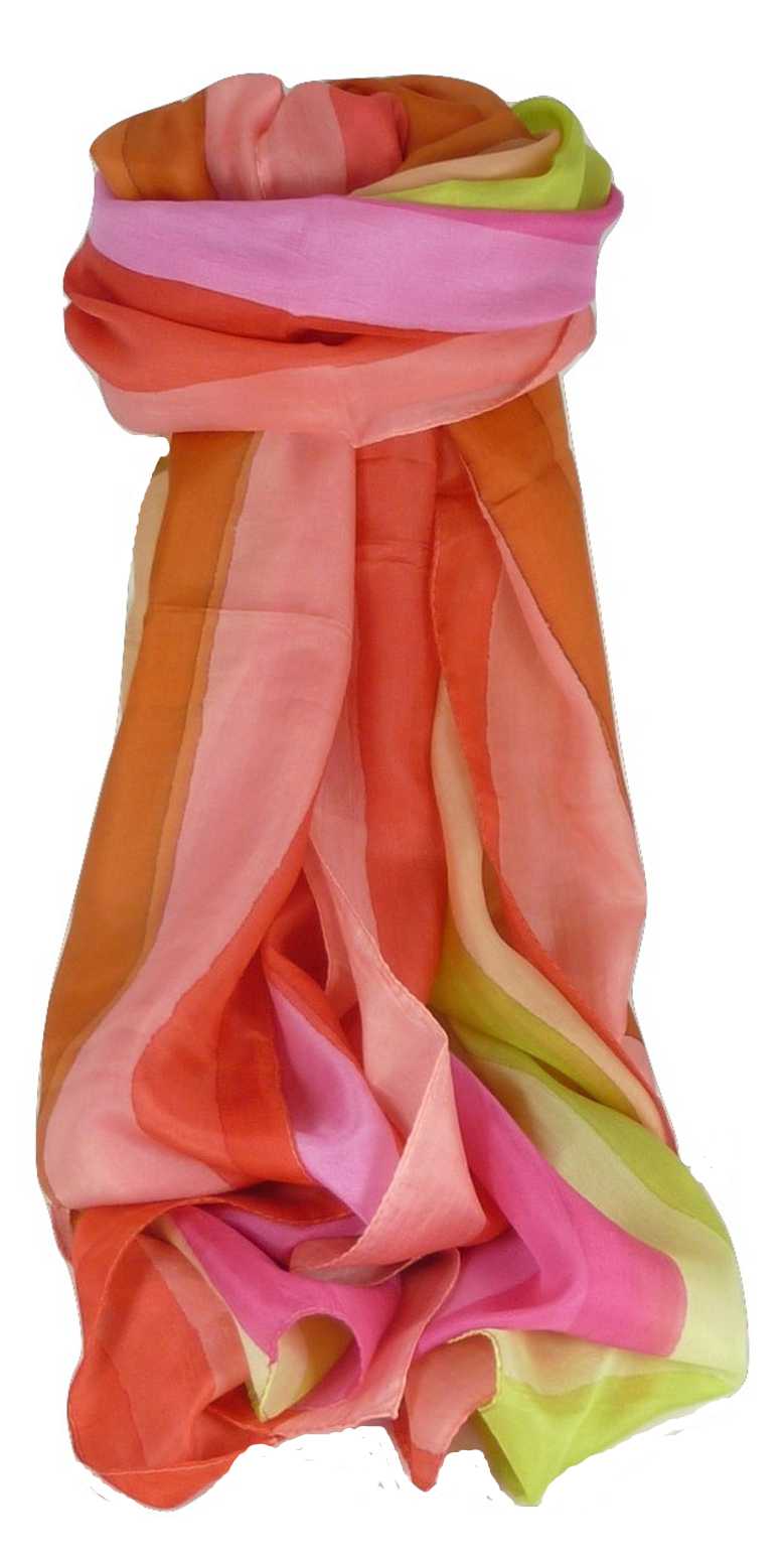 Sciarpa Lunga di Seta di Gelso Classic Rainbow Shashtri da Pashmina & Silk
