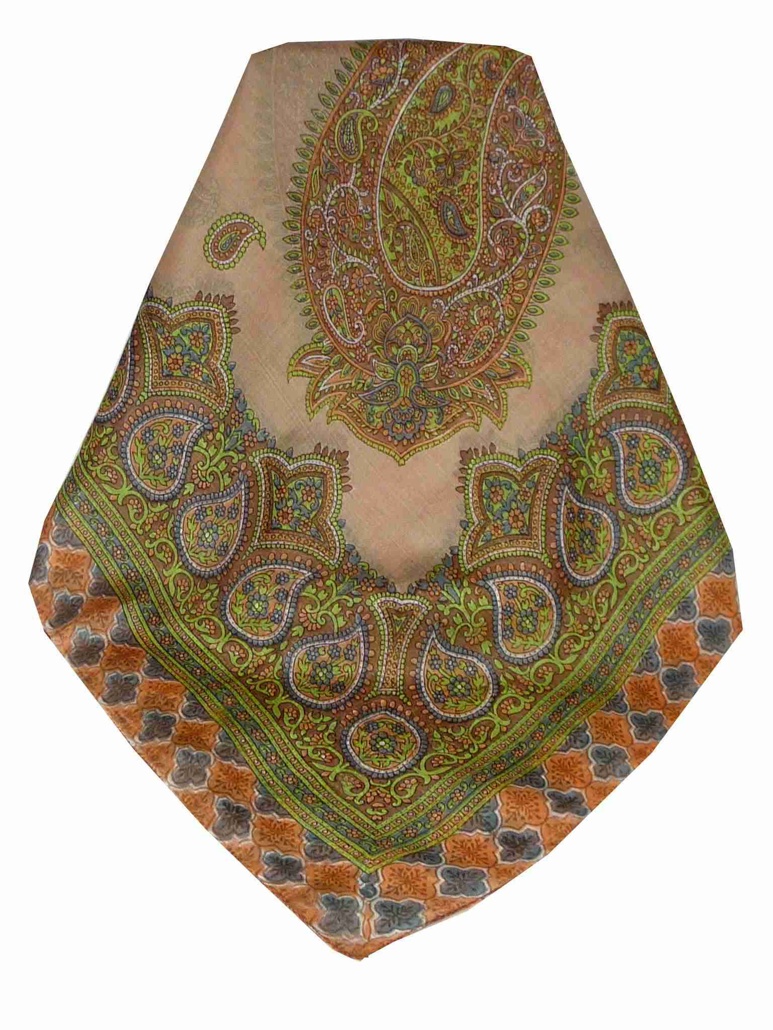 Tradizionale Sciarpa Quadrata di Seta Vashti Blush di Pashmina & Silk