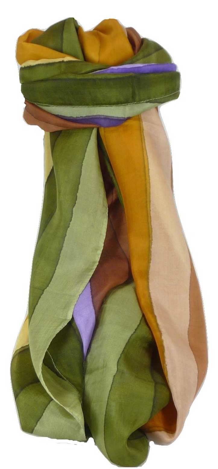 Sciarpa Lunga di Seta di Gelso Classic Rainbow Tendulka da Pashmina & Silk