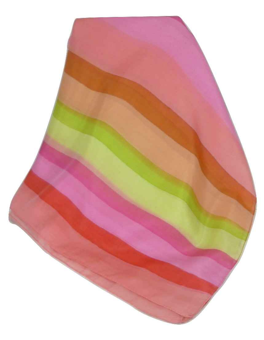 Sciarpa Lunga di Seta di Gelso Classic Rainbow Wassan da Pashmina & Silk