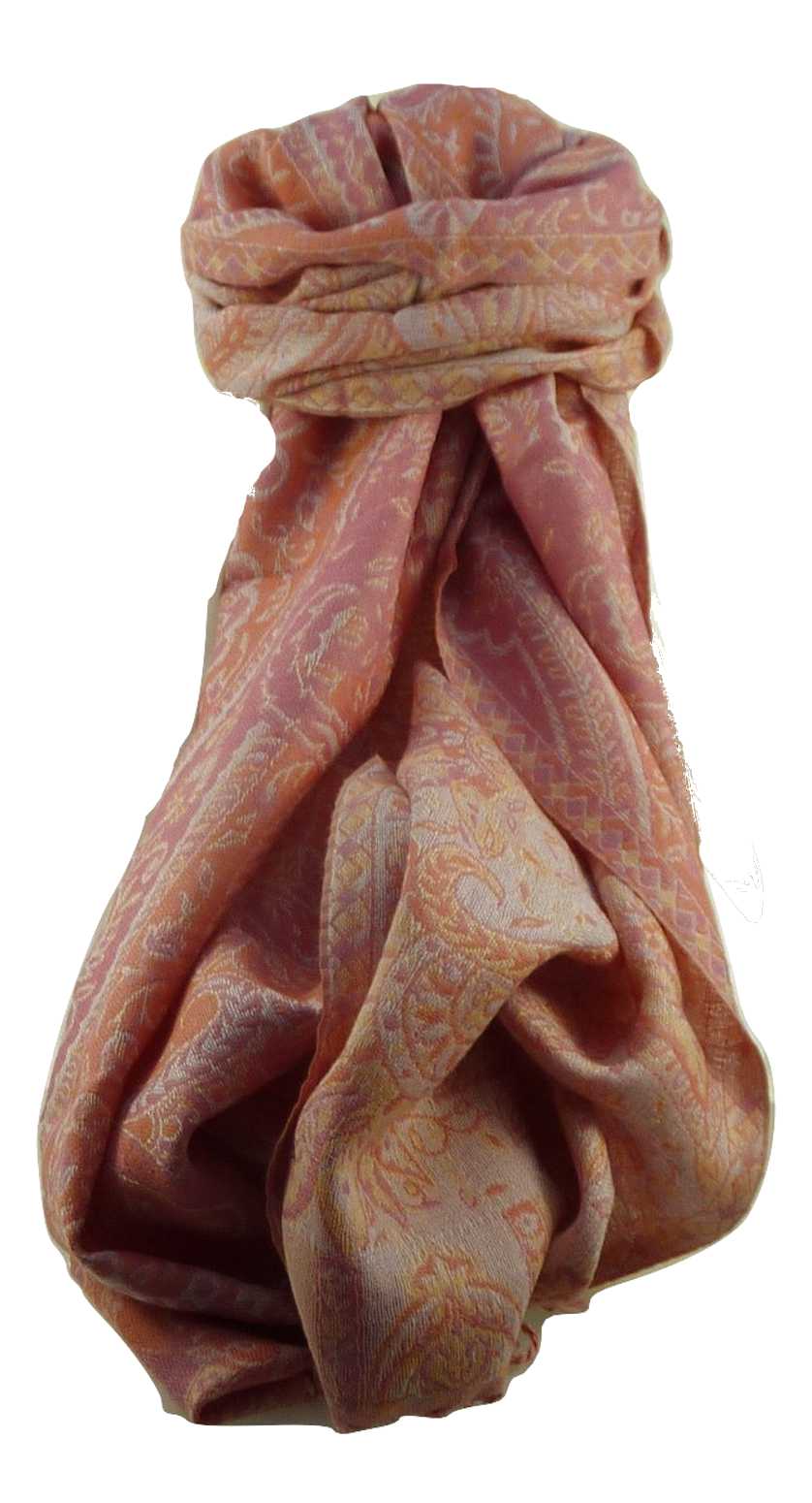 Muffler Scarf 7393 in Fine Pashmina Wool Heritage Range by Pashmina & Silk