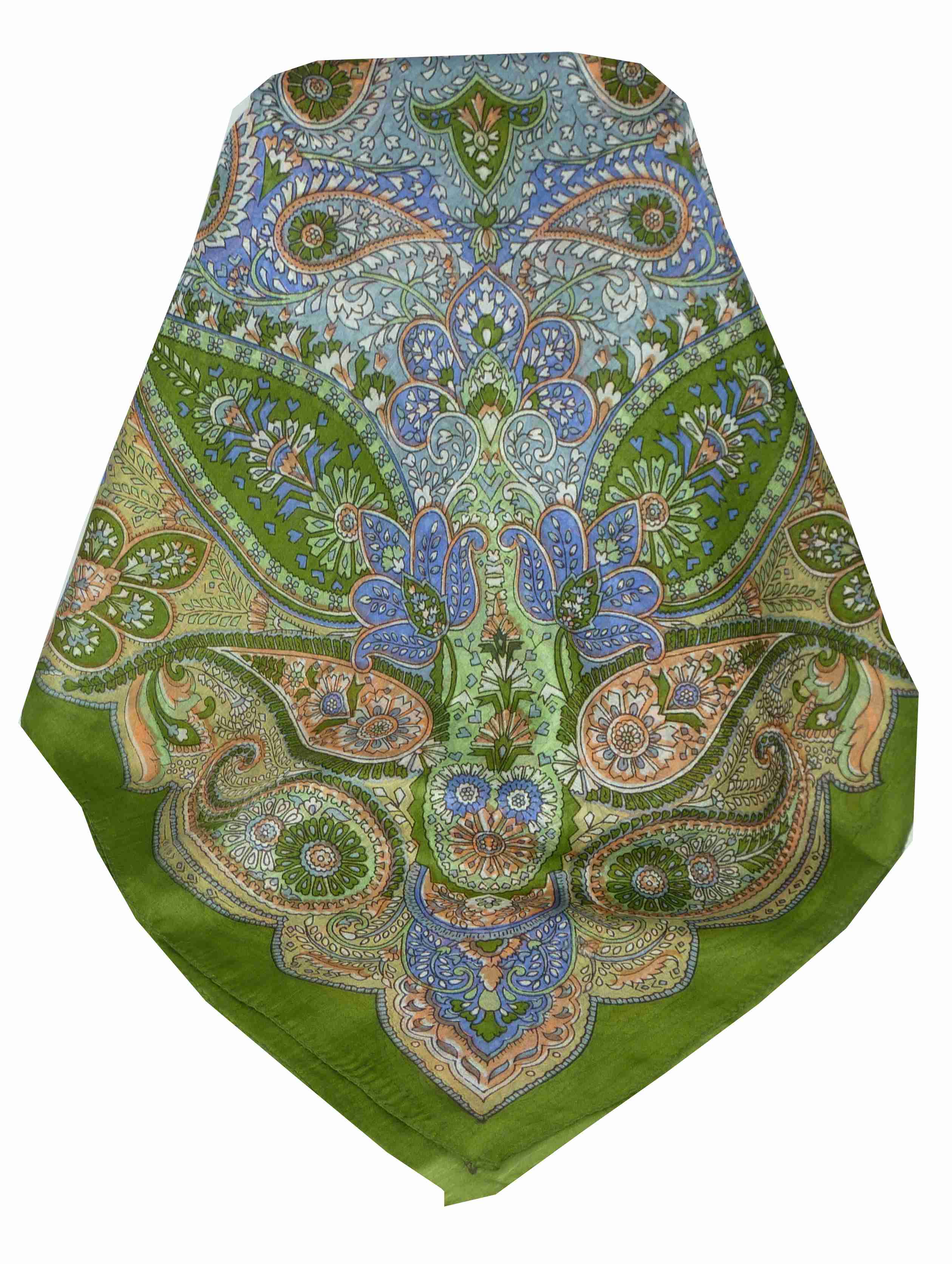 Echarpe Traditional Soie de Mûrier Girij Sage de Pashmina & Silk 