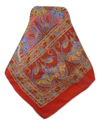 Classic Paisley Long Scarf Mulberry Silk Anya Scarlet by Pashmina & Silk