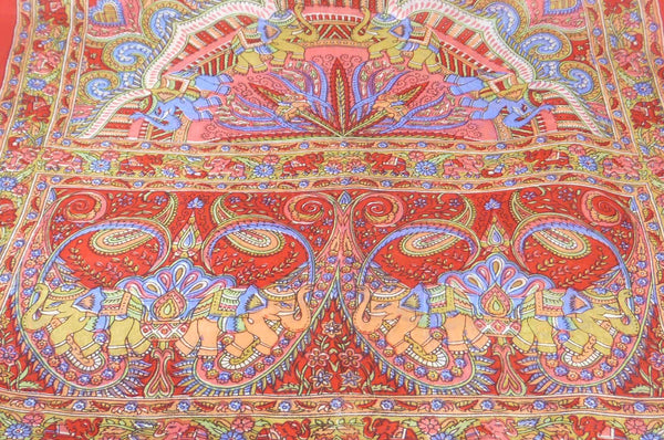 Classic Paisley Long Scarf Mulberry Silk Anya Scarlet by Pashmina & Si ...