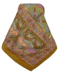 Classic Paisley Long Scarf Mulberry Silk Anya Sienna by Pashmina & Silk