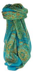 Classic Paisley Square Scarf Mulberry Silk Narine ForgetMeNot by Pashmina & Silk