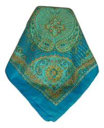 Classic Paisley Square Scarf Mulberry Silk Narine ForgetMeNot by Pashmina & Silk