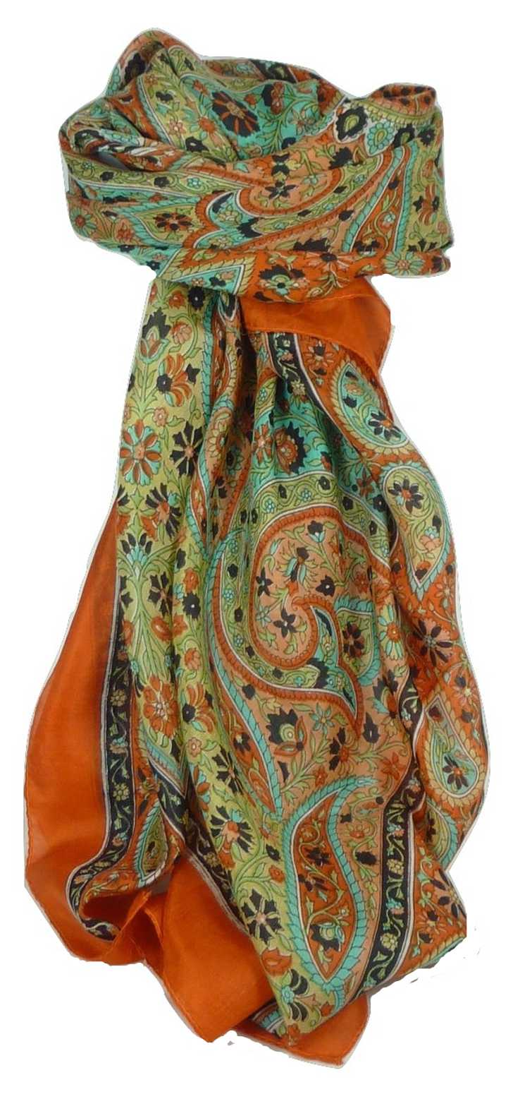  Sciarpa Quadrata Paisley Seta di Gelso Balay Marigold da Pashmina & Silk