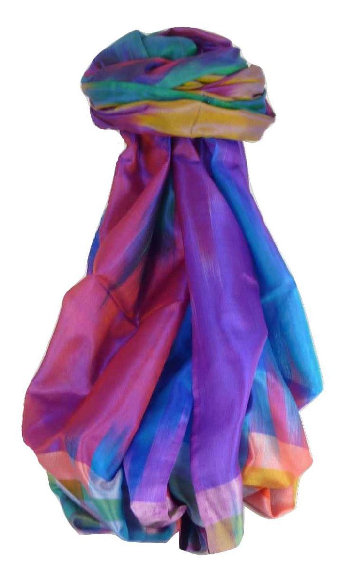 Varanasi Ekal Premium Silk Long Scarf Heritage Persad 9 by Pashmina & Silk