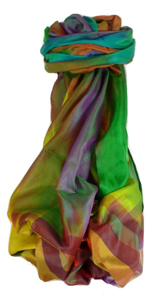 Varanasi Ekal Premium Silk Long Scarf Heritage Persad 10 by Pashmina & Silk