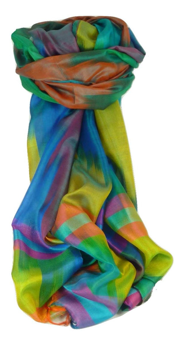 Varanasi Premium Silk Long Scarf 8419 GIFT BOX WRAPPED by Pashmina & Silk