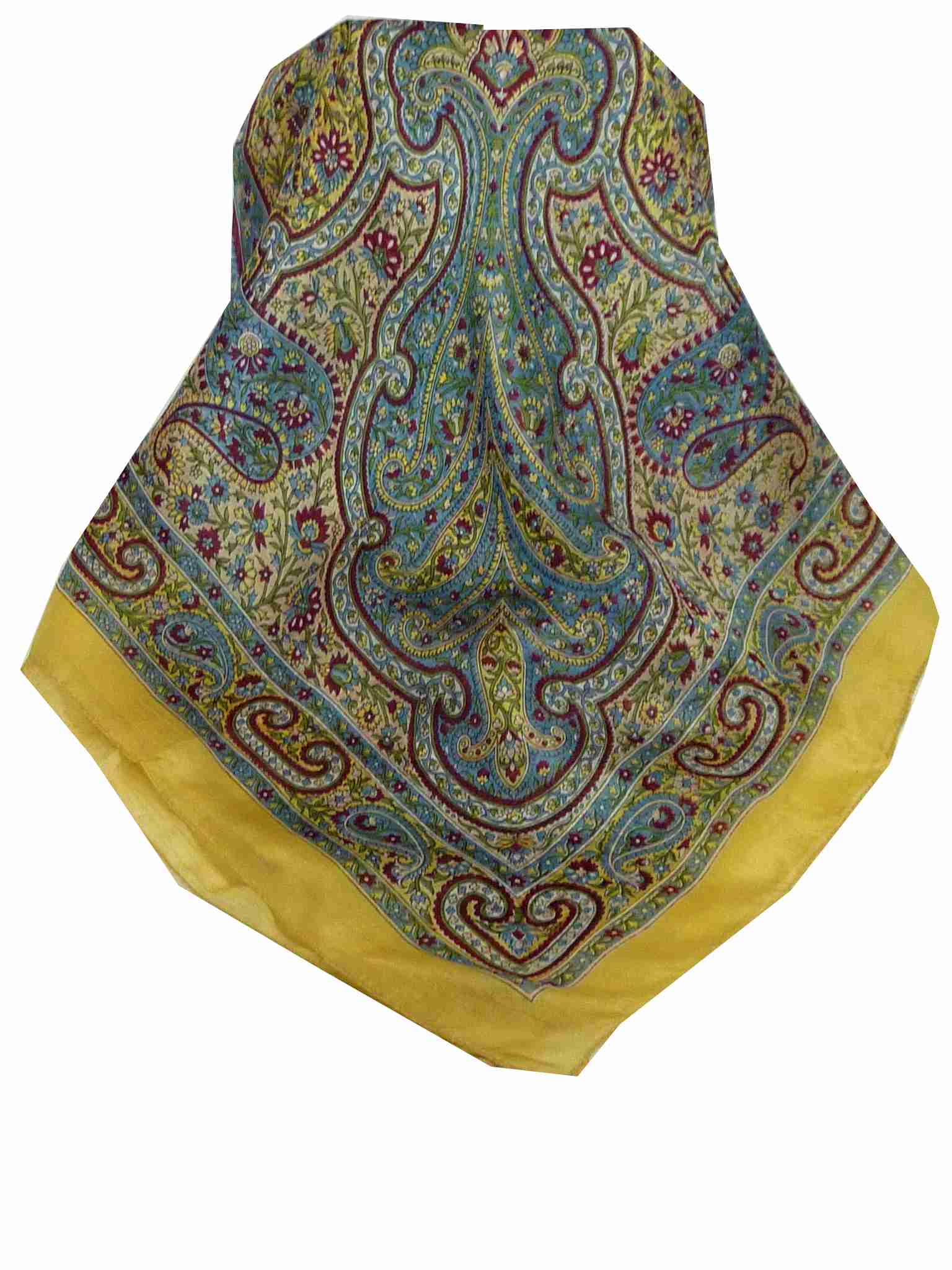 Mulberry Silk Traditional Square Scarf Suya Sand by Pashmina & Silk