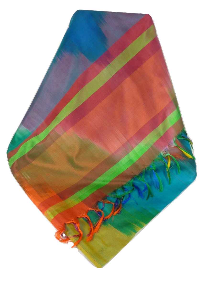 Varanasi Ekal Premium Silk Long Scarf Heritage Jai 1 by Pashmina & Silk