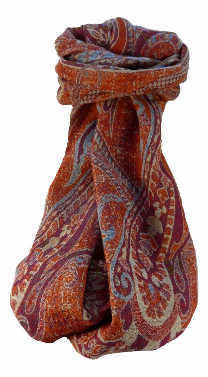 Muffler Scarf 5763 in Fine Pashmina Wool from the Heritage Range by Pashmina & Silk