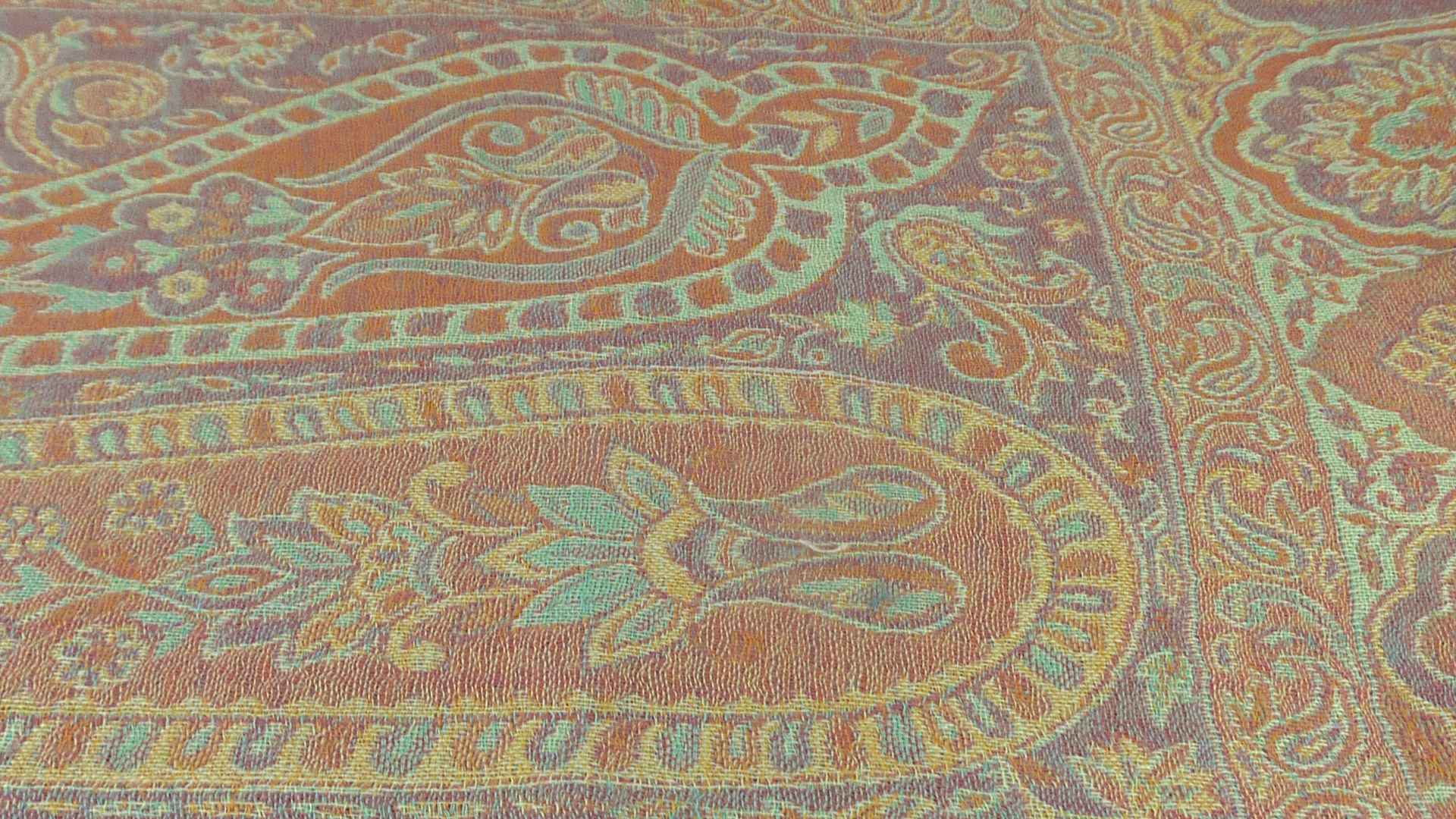 Muffler Scarf 6173 in Fine Pashmina Wool from the Heritage Range by Pashmina & Silk