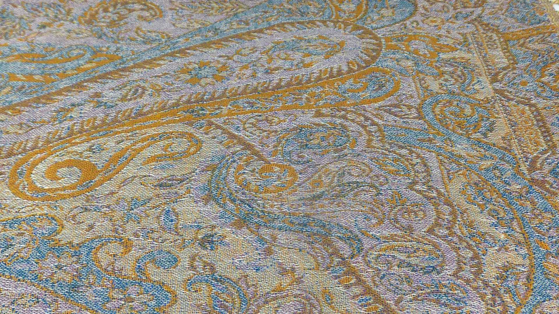 Muffler Scarf 6203 in Fine Pashmina Wool from the Heritage Range by Pashmina & Silk