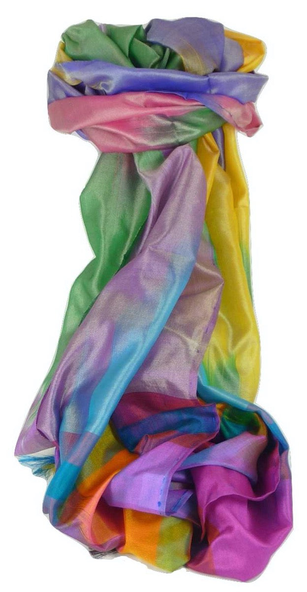 Varanasi Premium Silk Long Scarf 2639 GIFT BOX WRAPPED by Pashmina & Silk